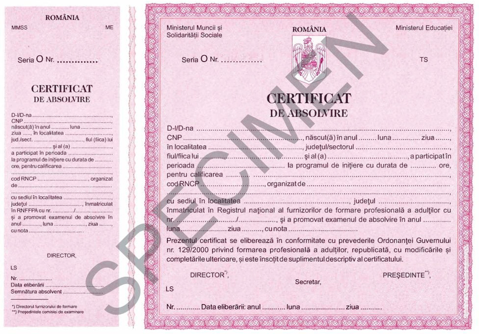 diploma ANC Inspector  Resurse Umane